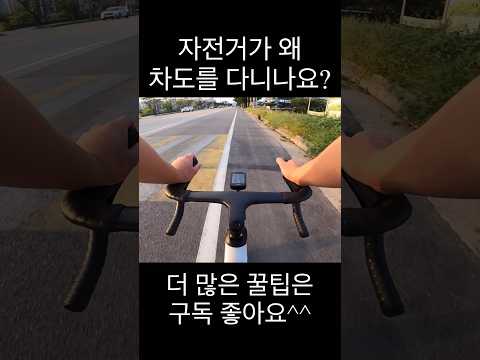 자전거는 차도로 다니면 안되는걸까? #자전거 #로드자전거 #자전거입문