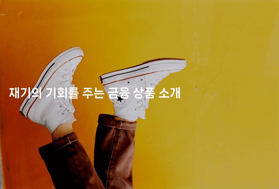 재기의 기회를 주는 금융 상품 소개-힐링달