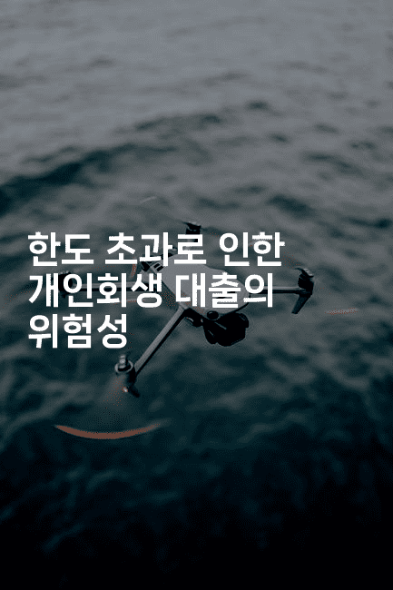 한도 초과로 인한 개인회생 대출의 위험성-힐링달